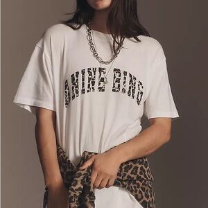 Anine Bing Leopard Print Walker Tee